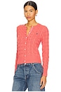 view 2 of 5 Cotton Cardi in Red Sky