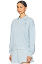 view 2 of 4 Island Polo Knit Sweatshirt in Alpine Blue