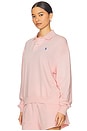 view 2 of 4 MOLETOM POLO DE MALHA ISLAND FLEECE KNIT in Pink Sand