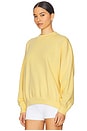 view 3 of 5 Vintage Crew Pullover in Wicket Yellow