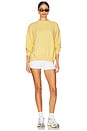 view 5 of 5 Vintage Crew Pullover in Wicket Yellow
