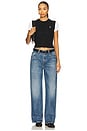 view 5 of 5 Cable-Knit Cotton Cropped Vest in Polo Black