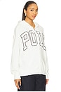 view 3 of 5 Logo Lightweight Fleece Full-Zip Hoodie in Antique White
