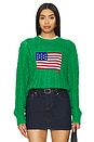 view 1 of 4 Flag Pullover in Stem Green
