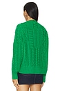 view 3 of 4 Flag Pullover in Stem Green