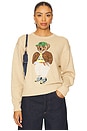 view 1 of 4 Polo Bear Cotton Crewneck Sweater in Tan Multi