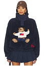 view 1 of 5 Polo Bear High Pile Fleece Mockneck in Hunter Navy