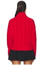 view 3 of 5 Cable Wool Cashmere Half Zip Sweater in Rl2000 Red