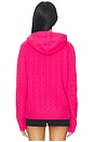 view 3 of 5 Pink Pony Wool Cashmere Hood Sweater in Wild Raspberry