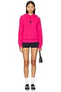 view 4 of 5 Pink Pony Wool Cashmere Hood Sweater in Wild Raspberry