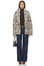 view 5 of 5 Wool Blend Shawl Collar Cardigan Sweater in Natural Multi