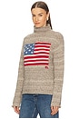 view 2 of 4 Flag Wool Blend Turtleneck Sweater in Natural Multi