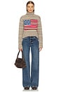 view 4 of 4 Flag Wool Blend Turtleneck Sweater in Natural Multi