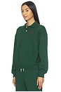 view 2 of 5 Polo Collar Fleece Pullover in Northwest Pine