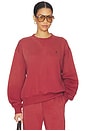 view 1 of 5 Arctic Fleece Crew Sweatshirt in Red Snapper