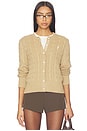view 1 of 6 Cotton Cardi Long Sleeve in Vintage Khaki