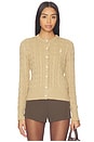 view 2 of 6 Cotton Cardi Long Sleeve in Vintage Khaki