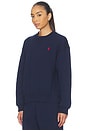 view 2 of 5 Arctic Fleece Knit Long Sleeve Crew Neck Sweatshirt in Cruise Navy