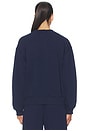view 3 of 5 Arctic Fleece Knit Long Sleeve Crew Neck Sweatshirt in Cruise Navy