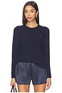 view 1 of 5 Julianna Long Sleeve Pullover in Hunter Navy