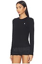 view 2 of 5 Julianna Long Sleeve Pullover in Polo Black