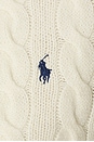 view 5 of 5 Cable Knit Wool Cashmere Cardigan in Authentic Cream