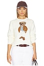 view 1 of 4 Cotton Bear Long Sleeve Crew Neck in Parchment Cream
