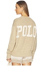 view 1 of 6 Cotton Crew Neck Pullover in Tan Heather
