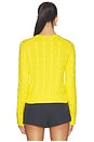 view 4 of 6 Cotton Crewneck Pullover Sweater in Lemon Crush