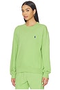 view 2 of 5 Island Crew Neck Sweatshirt in Parakeet Green