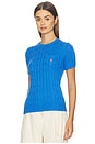 view 2 of 5 Short Sleeve Crew Pullover Sweater in Colby Blue