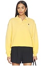 view 1 of 5 Arctic Fleece Polo Sweatshirt in Collegiate Yellow