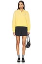 view 4 of 5 Arctic Fleece Polo Sweatshirt in Collegiate Yellow