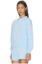 view 2 of 5 Island Fleece Polo Sweatshirt in Baby Blue