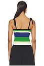 view 3 of 4 Cotton Tie Tank Top Sweater in Polo Black Multi