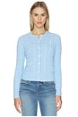 view 2 of 6 Cotton Long Sleeve Cardigan in Baby Blue