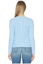 view 4 of 6 Cotton Long Sleeve Cardigan in Baby Blue