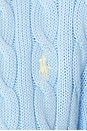 view 6 of 6 Cotton Long Sleeve Cardigan in Baby Blue