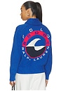 view 1 of 5 Cotton Blend Long Sleeve Cardigan in Sapphire Multi