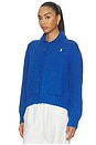 view 3 of 5 Cotton Blend Long Sleeve Cardigan in Sapphire Multi