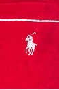 view 5 of 5 Cotton Terry Long Sleeve Collared Polo in Cruise Red