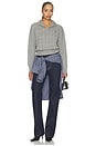view 5 of 5 Cotton Long Sleeve Pullover in Fawn Grey Heather
