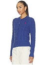 view 2 of 5 Cotton Long Sleeve Cardigan in Charter Blue