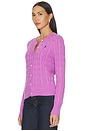 view 2 of 5 JERSEY LONG SLEEVE CARDIGAN in Thistle Pink