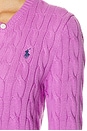 view 5 of 5 JERSEY LONG SLEEVE CARDIGAN in Thistle Pink