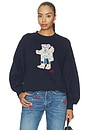 view 1 of 5 Fleece Crew Neck Sweatshirt in Hunter Navy