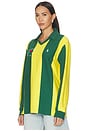 view 3 of 5 JERSEY RUGBY JERSEY POLO PULLOVER in Kelly Green & Canary Yellow