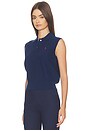 view 2 of 5 Sleeveless Polo Knit Collar Pullover in East Side Royal