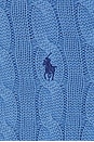 view 6 of 5 Short Sleeve Crew Neck Cardigan in Nimes Blue