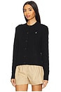 view 2 of 4 Cable-knit Wool-cashmere Cardiganin Polo Black in Polo Black